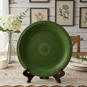 Vintage 1959 9.5" Fiesta Shamrock Green Dinner Plate